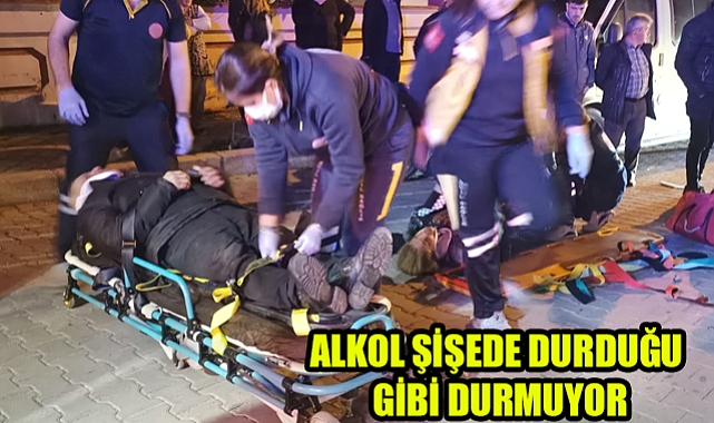 Aşırı Alkol Kaza getirdi 2 yaralı