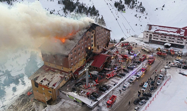 Kartalkaya’da otel yangınında 66 kişi can verdi