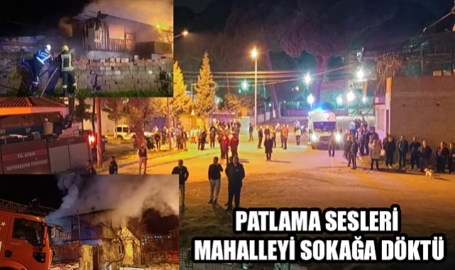 Mahalleyi ayağa kaldıran patlama sesleri