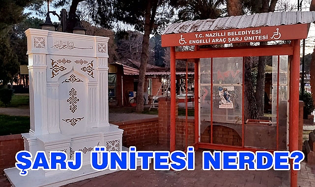 Engelliler için Kurulan Şarj istasyonunda sadece kabin kaldı