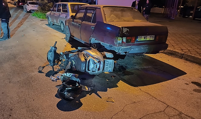 Frenlemeyi fazla yapınca park halindeki araca çarptı