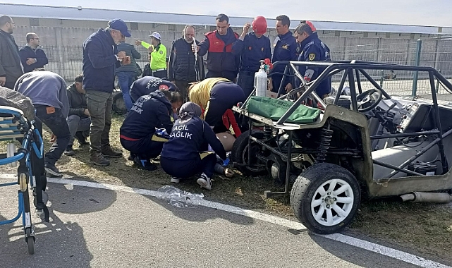 Go Kart Pistinde Feci Kaza