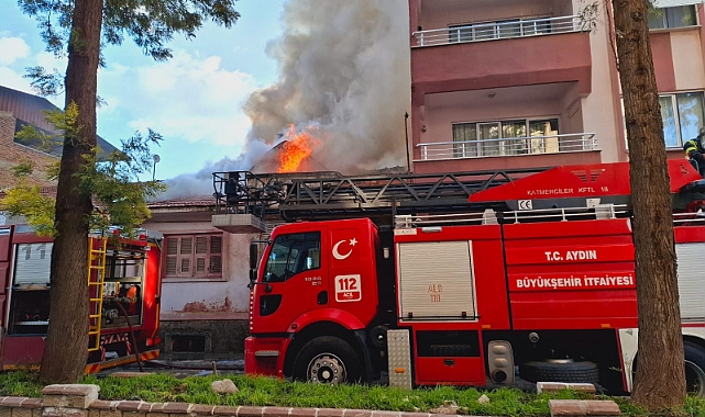 İtfaiyenin Hızlı Müdahelesi ile Yangın söndürüldü