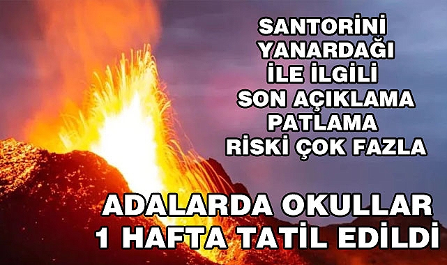 Santorini’de Yanardağ Her An Patlayabilir