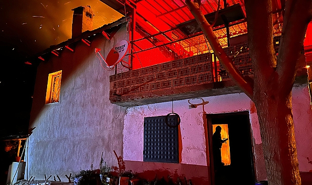 Yaylapınar Mahallesinde gece yarısı korkutan yangın