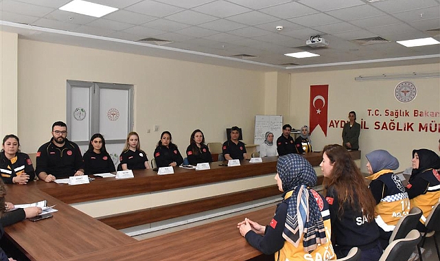Aydın'da Tıbbi Acil Çağrı yönetimi eğitimi düzenlendi.