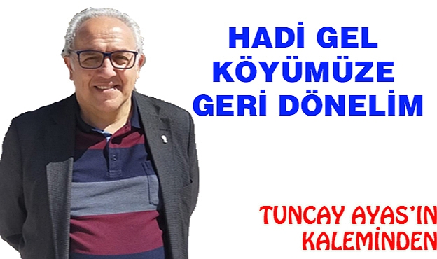 HADİ GEL KÖYÜMÜZE GERİ DÖNELİM