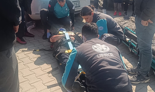 Motosikletler çarpıştı 2 yaralı