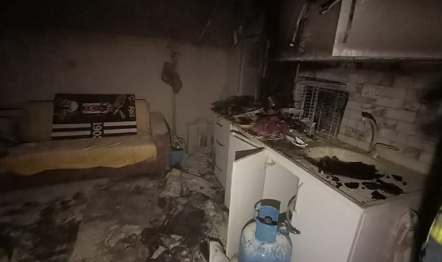 Sabaha karşı çıkan yangında dikkat çeken detay