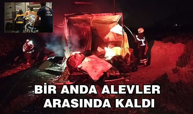 SOBAYI YAKMAYA ÇALIŞIRKEN, KENDİNİ YAKTI