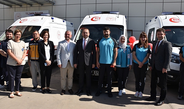 AYDIN İL SAĞLIK MÜDÜRLÜĞÜNE 3 YENİ AMBULANS