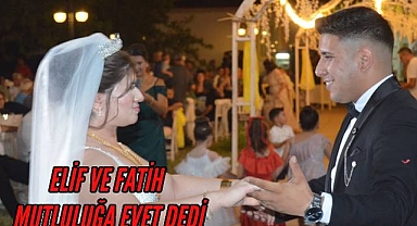 Fatih ve Elif Dünya evine girdi