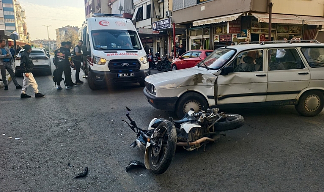 Nazilli'de Trafik Kazası: Motosiklet Sürücüsü Yaralandı