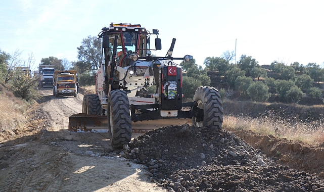 Bozdoğan Belediyesi yol çalışmalarına devam ediyor 