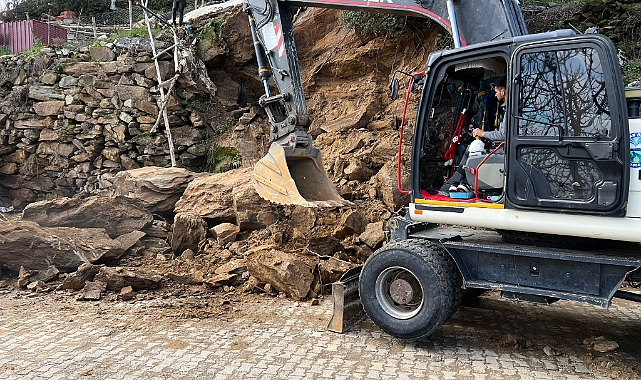 Bozdoğan’da Yağmur Nedeniyle Göçen Duvara Anında Müdahale
