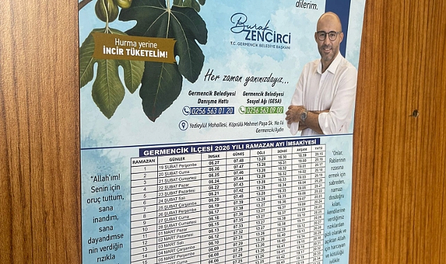 GERMENCİK BELEDİYESİ’NİN DAĞITTIĞI İMSAKİYELERDEKİ İNCİR VURGUSU BÜYÜK TAKDİR TOPLADI