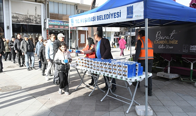 KUŞADASI BELEDİYESİ’NDEN BERAT KANDİLİ’NE ANLAMLI İKRAM
