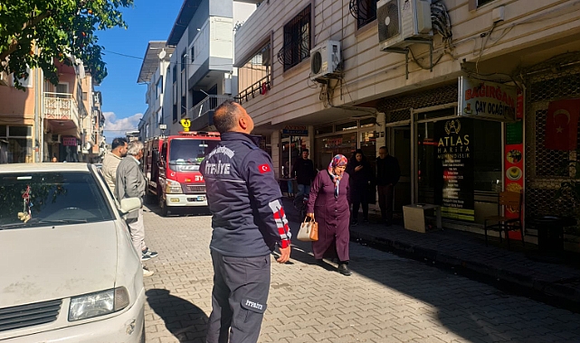 Nazilli’de Çay Ocağında Baca Yangını Panik Yarattı