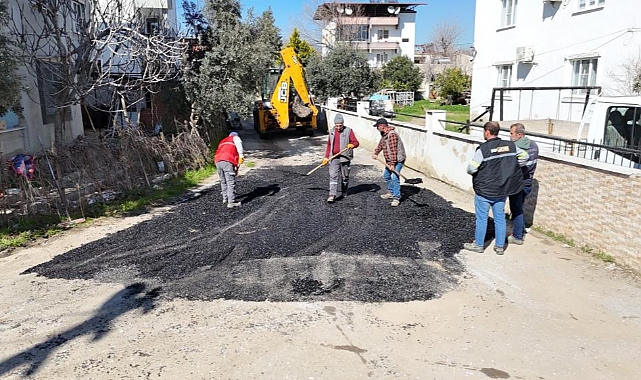 Nazilli’de yol çalışmaları sürüyor   