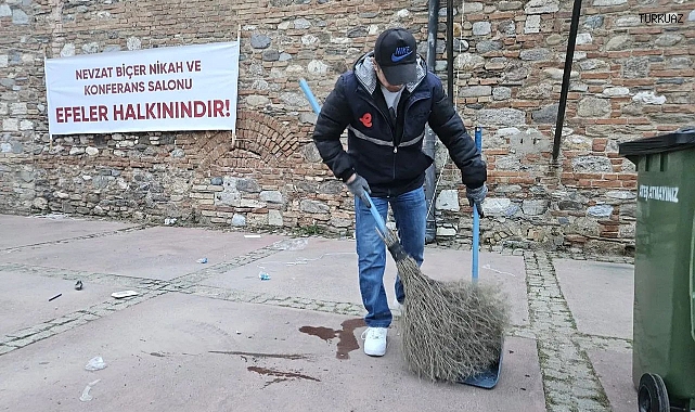 EFELER BELEDİYESİ BASIN AÇIKLAMASI SONRASI NEVZAT BİÇER PARKI’NI PIRIL PIRIL YAPTI