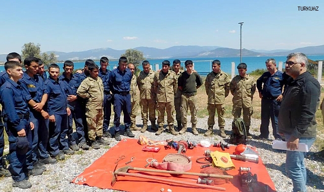 Askeri personele orman yangını eğitimi   