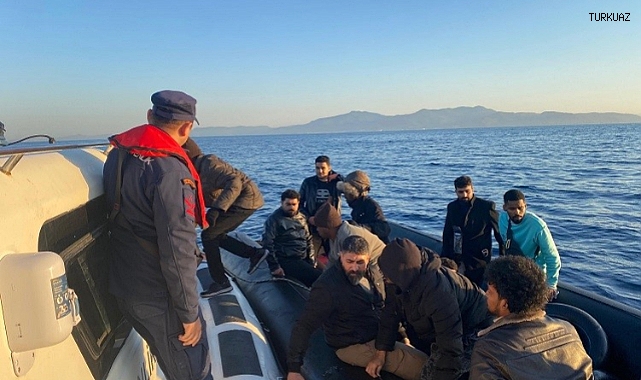 Aydın’da 18 düzensiz göçmen kurtarıldı   