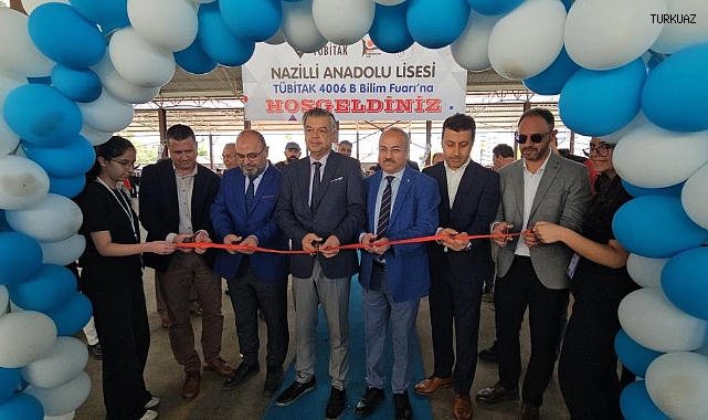 Nazilli'de bilim fuarında öğrenciler projelerini sergilendi   