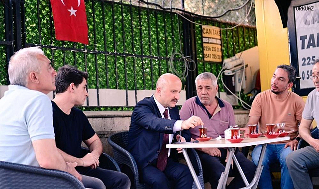 Vali Varol, taksi durağında esnafla bir araya geldi   