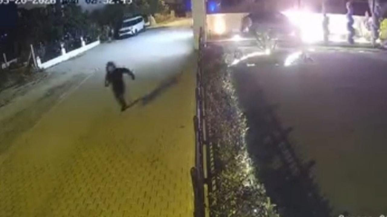 Lüks aracı böyle kundakladılar