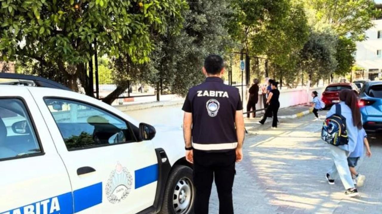 Germencik zabıtasının okul nöbeti sürüyor