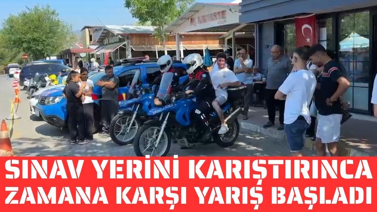 Jandarma Ekiplerinden Sınav Sürprizi: Yanlış Kampüse Gelen Öğrenciyi 7 Dakikada Yetiştirdiler