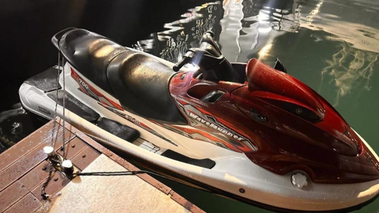 Jet-ski ile kaçtı, Milli Park'ta yakalandı