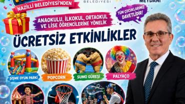 Nazilli Belediyesi’nden Öğrencilere Karne Hediyesi: