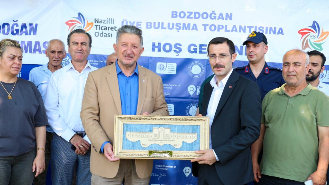 NAZİLLİ TİCARET ODASI'NIN ÜYE TOPLANTILARI BOZDOĞAN’DA DEVAM ETTİ