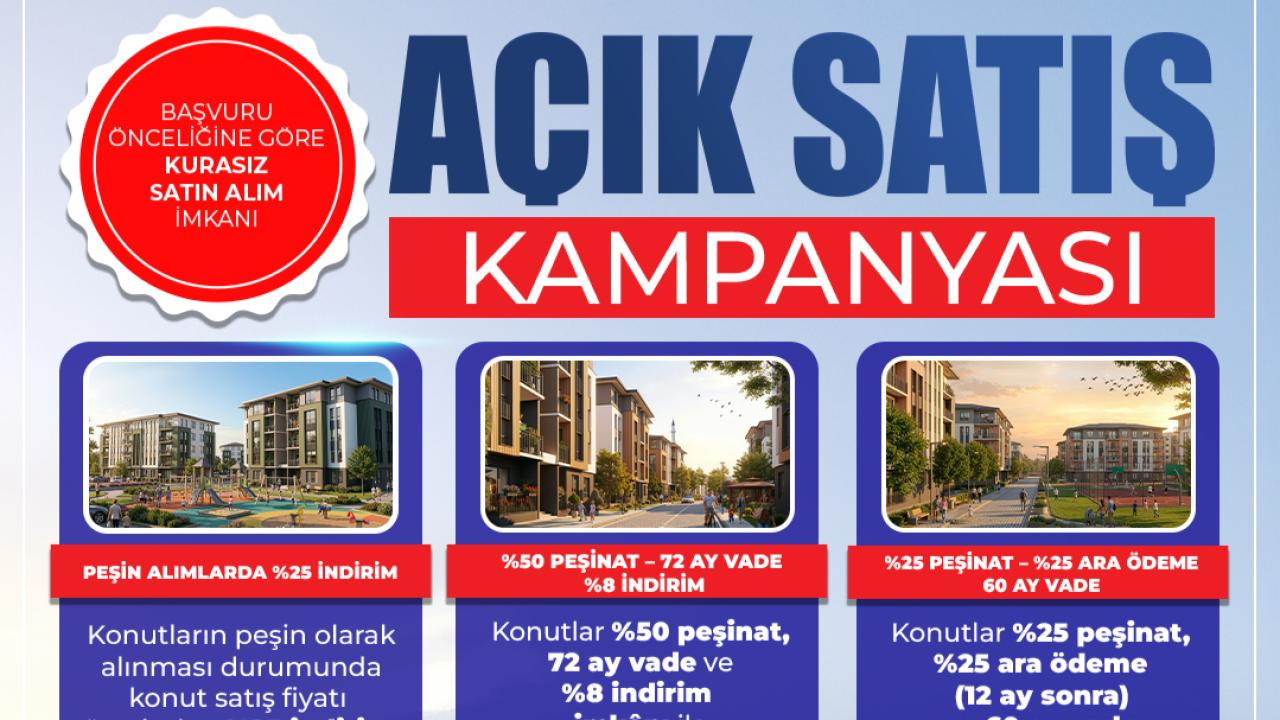 TOKİ'den 64 ilde açık satış kampanyası