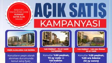 TOKİ'den 64 ilde açık satış kampanyası