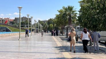 Aydın Efeler'de bunaltan sıcak hayatı yavaşlattı