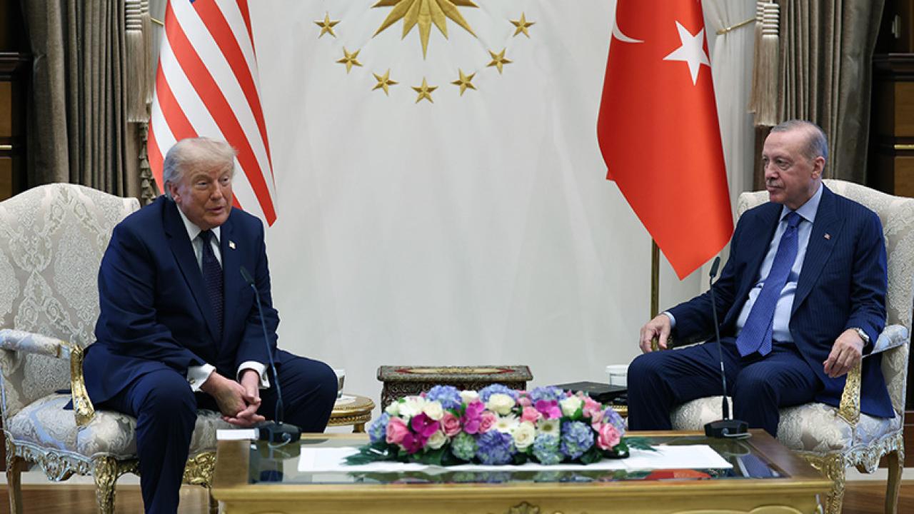 Cumhurbaşkanı Erdoğan, ABD Başkanı Trump ile bir araya geldi