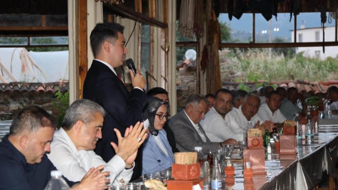 Karacasu Kaymakamı Mehmet Gündoğdu'ya veda yemeği