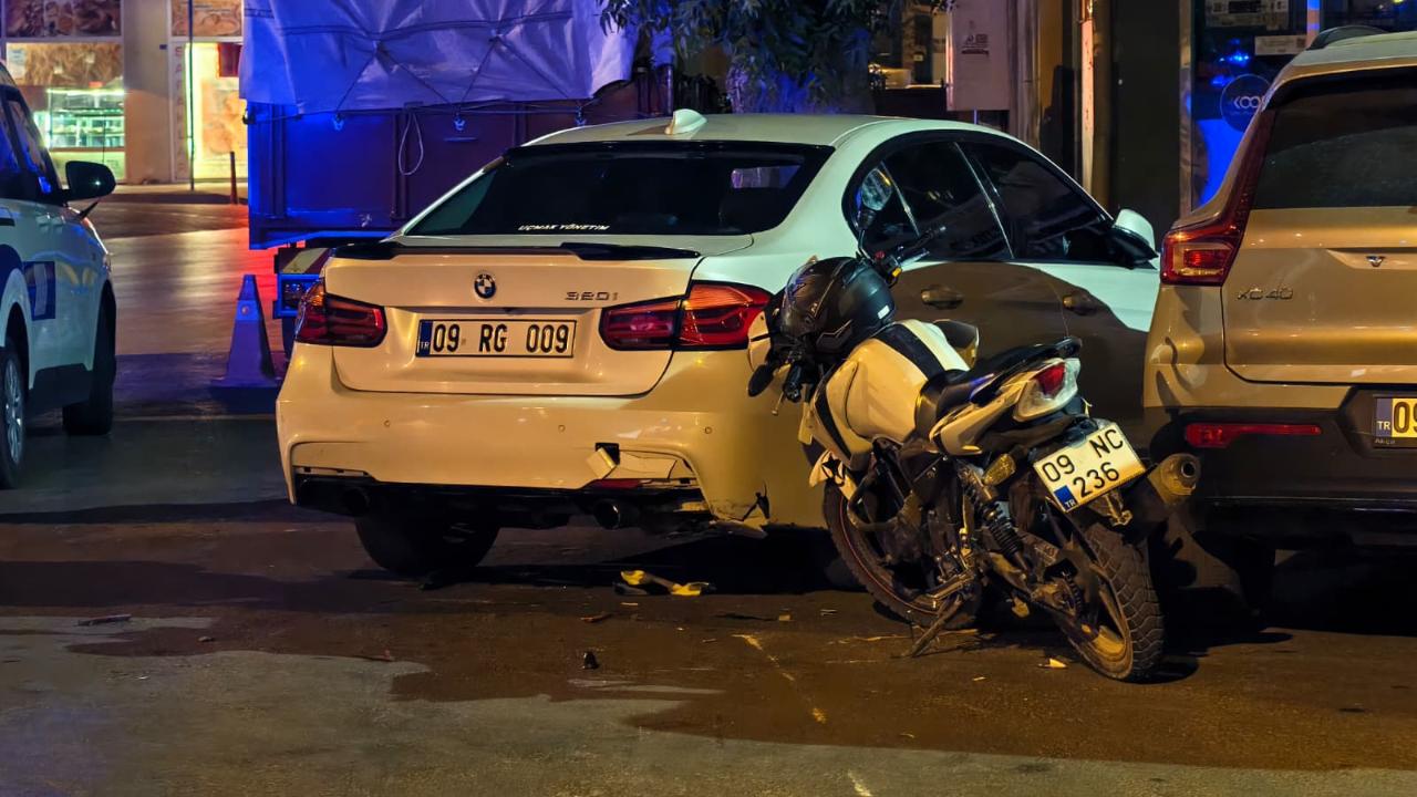 Park halindeki aracın altına girdi