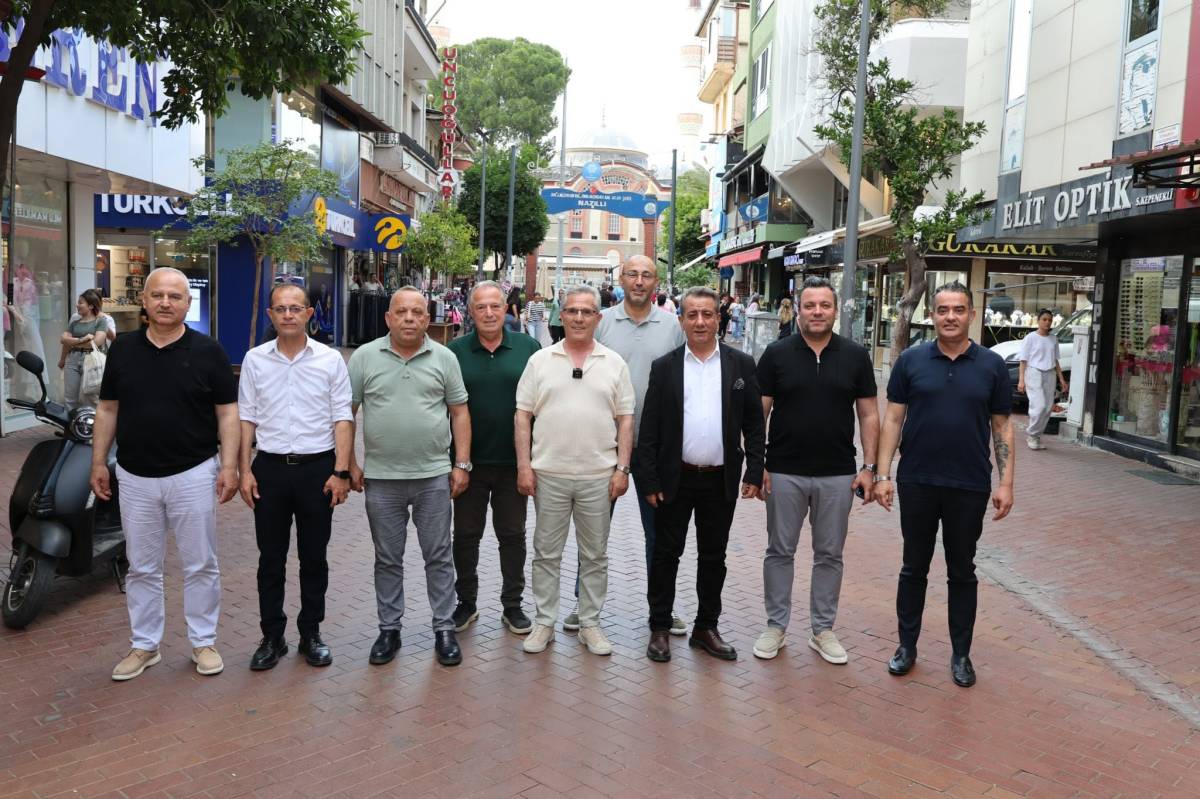 Başkanlar uzun çarşıda Esnaf Ziyareti yaptı